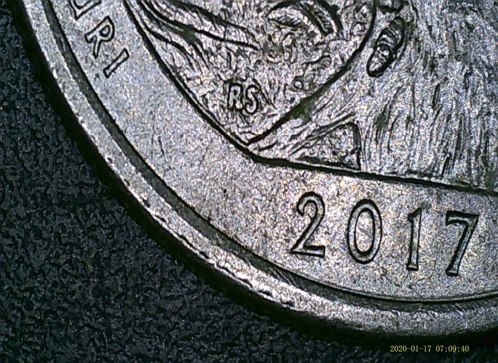 2017-P Ozark Riverways Quarter DDR Error Coin