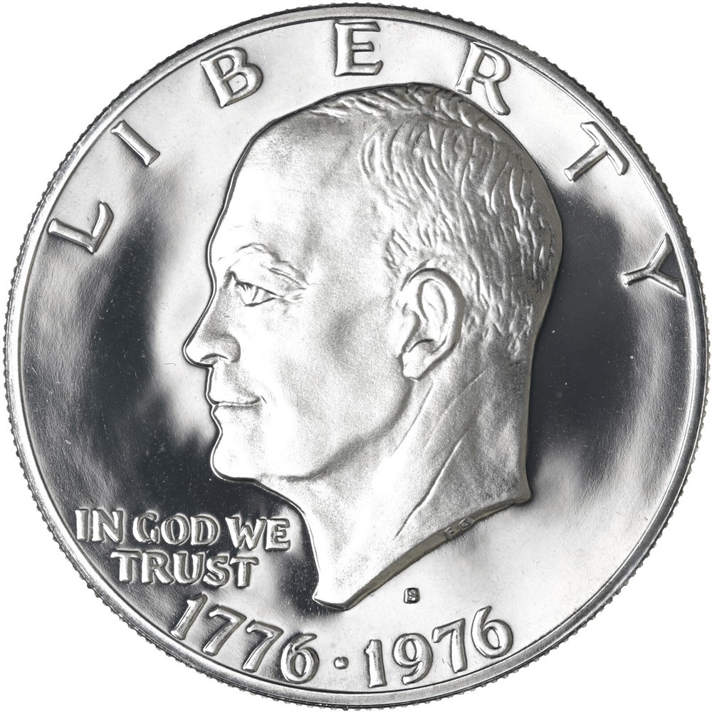 1976 S Eisenhower Dollar Gem DCam Proof CN-Clad Type 2