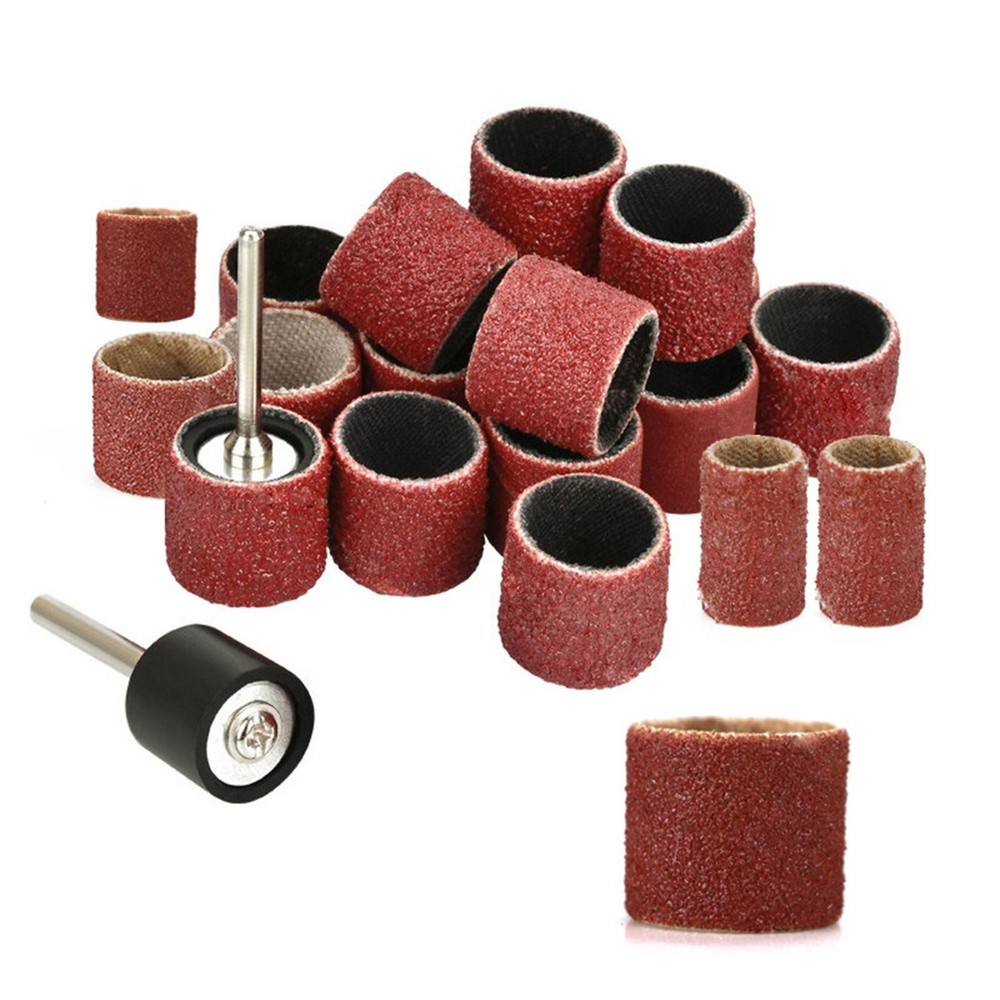 384PCS Drum Sanding Kit For Dremel Nail Drill Bits Accessories Rotary Tool Set A