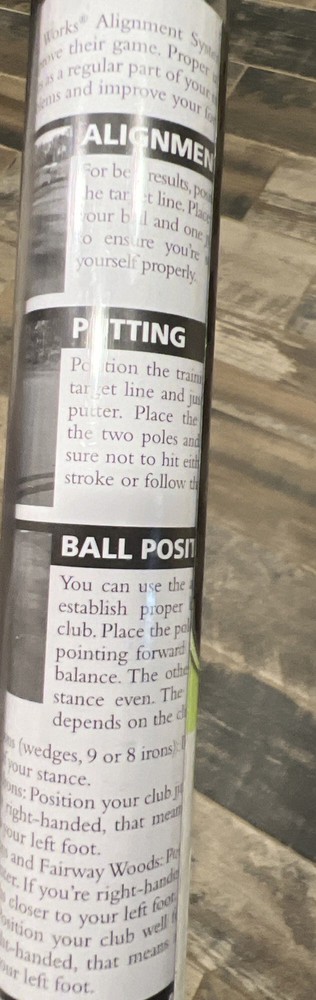 New Athletic Works Golf Training Alignment Sticks Collapsible 48” Assembled