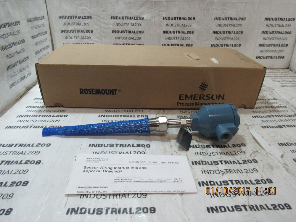 ROSEMOUNT SERIES 78 TEMPERATURE SENSOR HT-3YX1009/A075 NEW