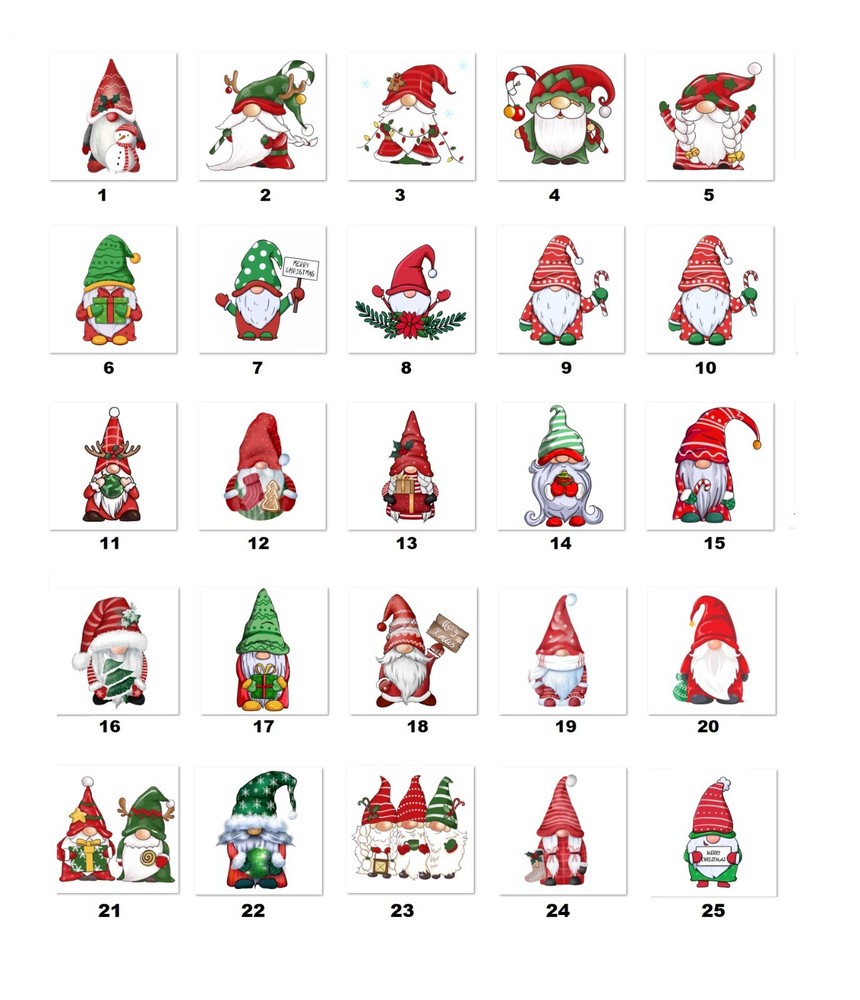 Personalized Address Labels Christmas Gnomes (fa 6)