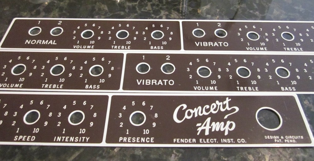 Brown Concert Amp face plate !