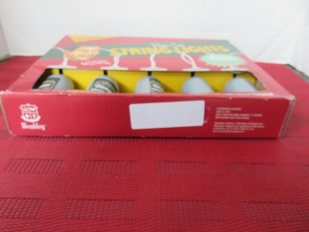 Wembley 10 Battery Powered LED Beer Can String Lights NIB