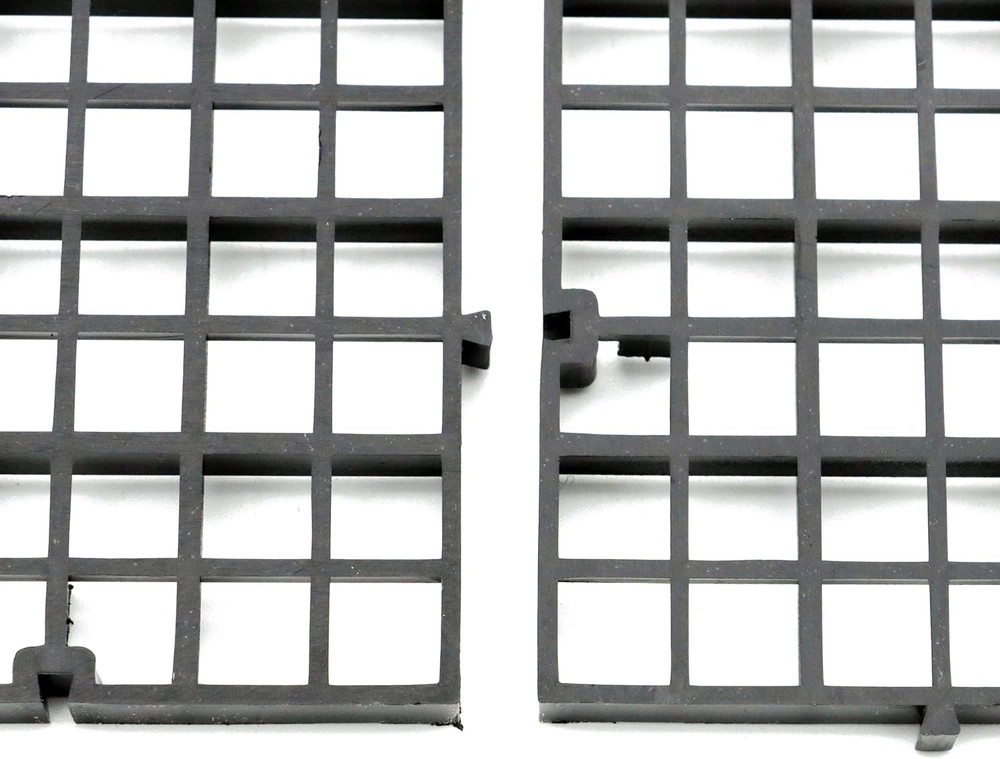 Aquarium Fish Tank Bottom Isolation 4 Pcs, Plastic Egg Crate Grid Divider Tray E