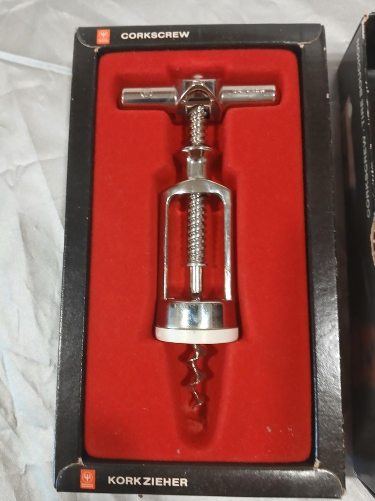 Vintage MCM Dreizack Soligen Professional Corkscrew-Complete in Original Box