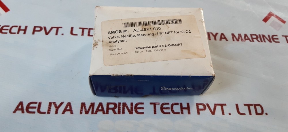Swagelok SS-ORM2RT Needle Valve 1/8 Inch