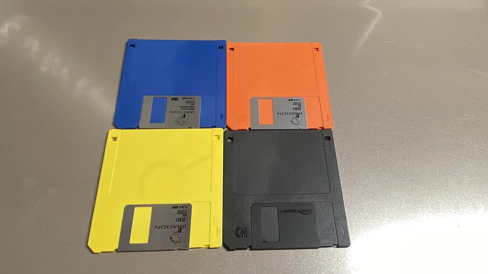 (4) Floppy Disk Imation/Compucessory HD 3.5" IBM Formatted 1.44 MB