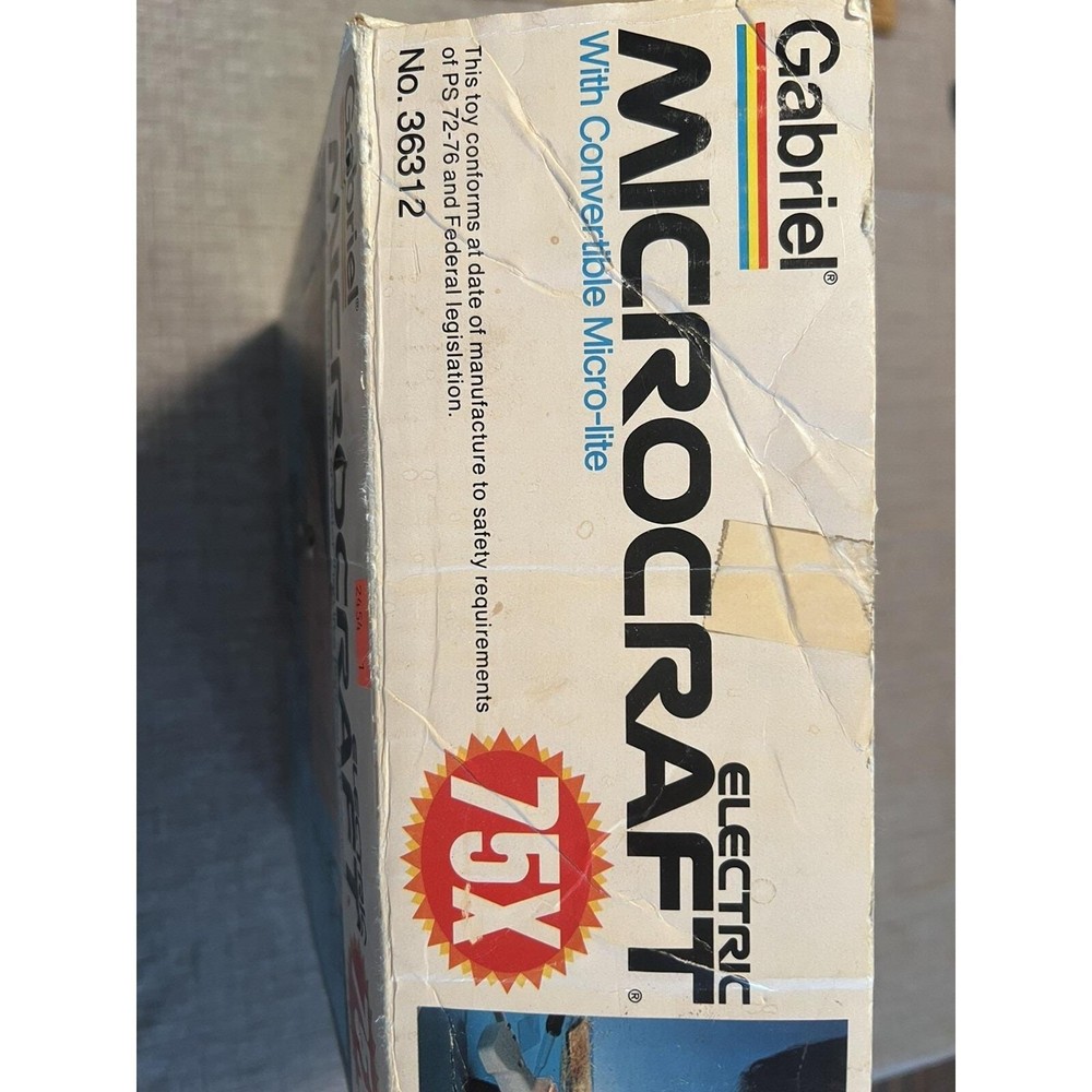 Vintage 70's Gabriel Microcraft Microscope Set 75x Includes Slides