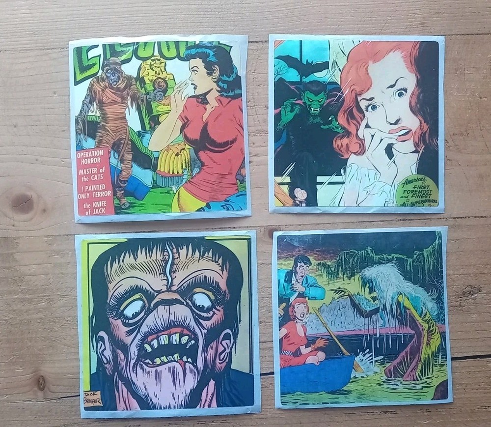 Vintage Horror Comic Bundle with prints and stickers