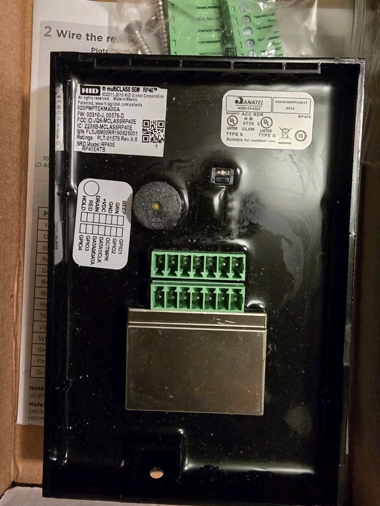 HID 920PTNNEK00000 multiCLASS RP40 Wall Switch Reader - Black