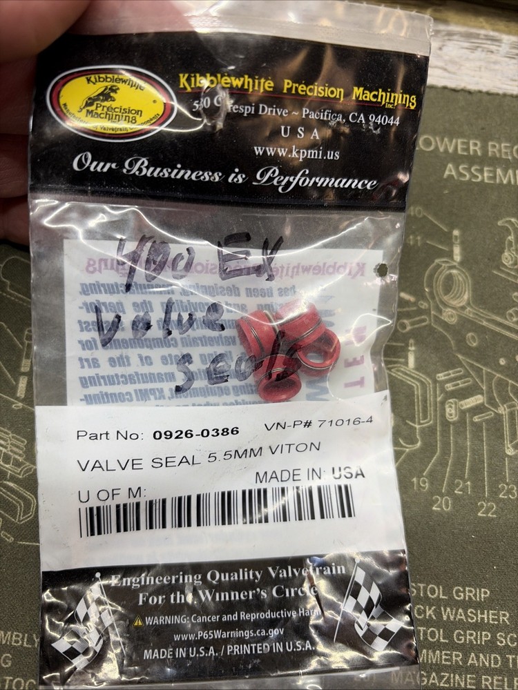 Kibblewhite Precision - 71016-4 - Valve Guide Seals, 4pk.