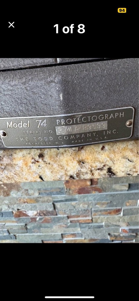 Vintage A.B.T. Check Protector Mechanical Adding Machine