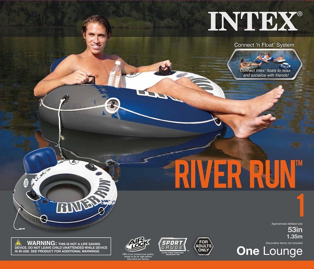 INTEX River Run I Inflatable Floating Raft Tubes 12pack