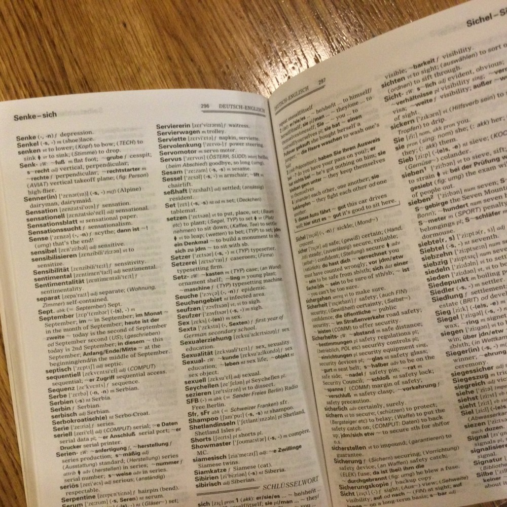 Collins German Dictionary plus Grammar & Verb Tables