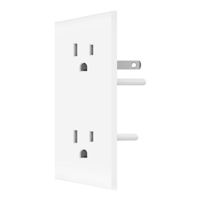 6 Outlet Wall Surge Protector with USB-C and USB-A, White
