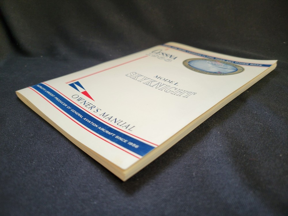Cessna Model Skyknight Owners Manual 1966