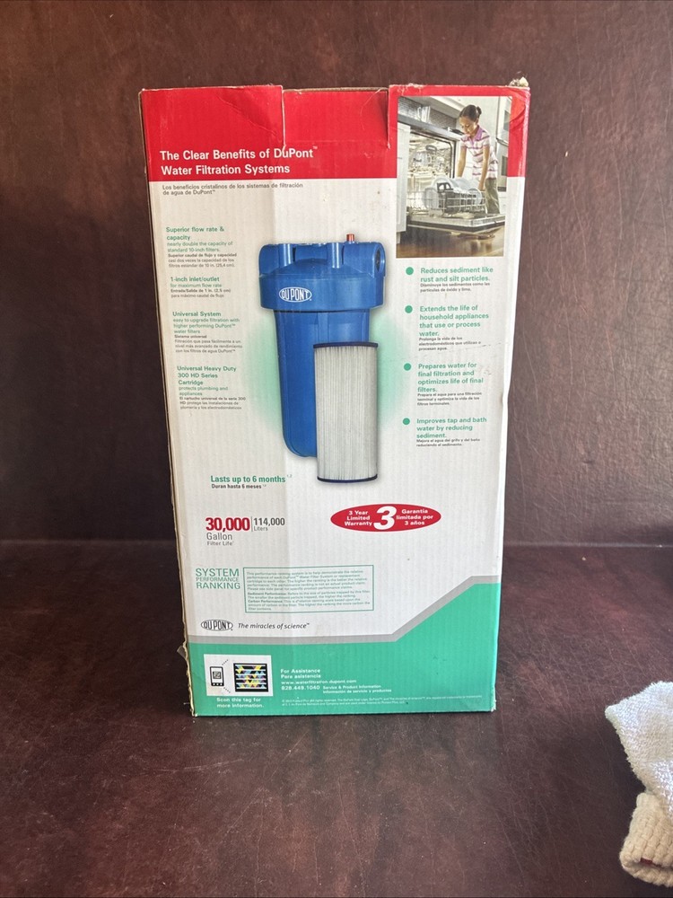 Dupont Universal Valve-in-Head Whole House Filter 30,000 Gallon Complete