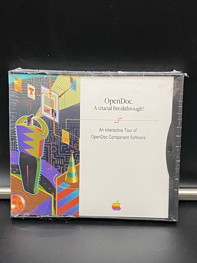 Vtg New 1995 Apple OpenDoc Interactive Tour Component Software CD MAC Windows