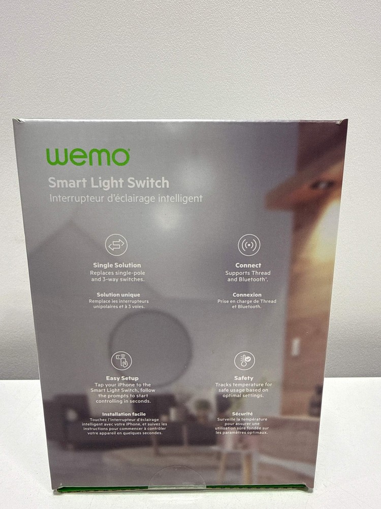 Wemo Smart Light Switch with Thread WLS0503 - Requires Neutral Wire