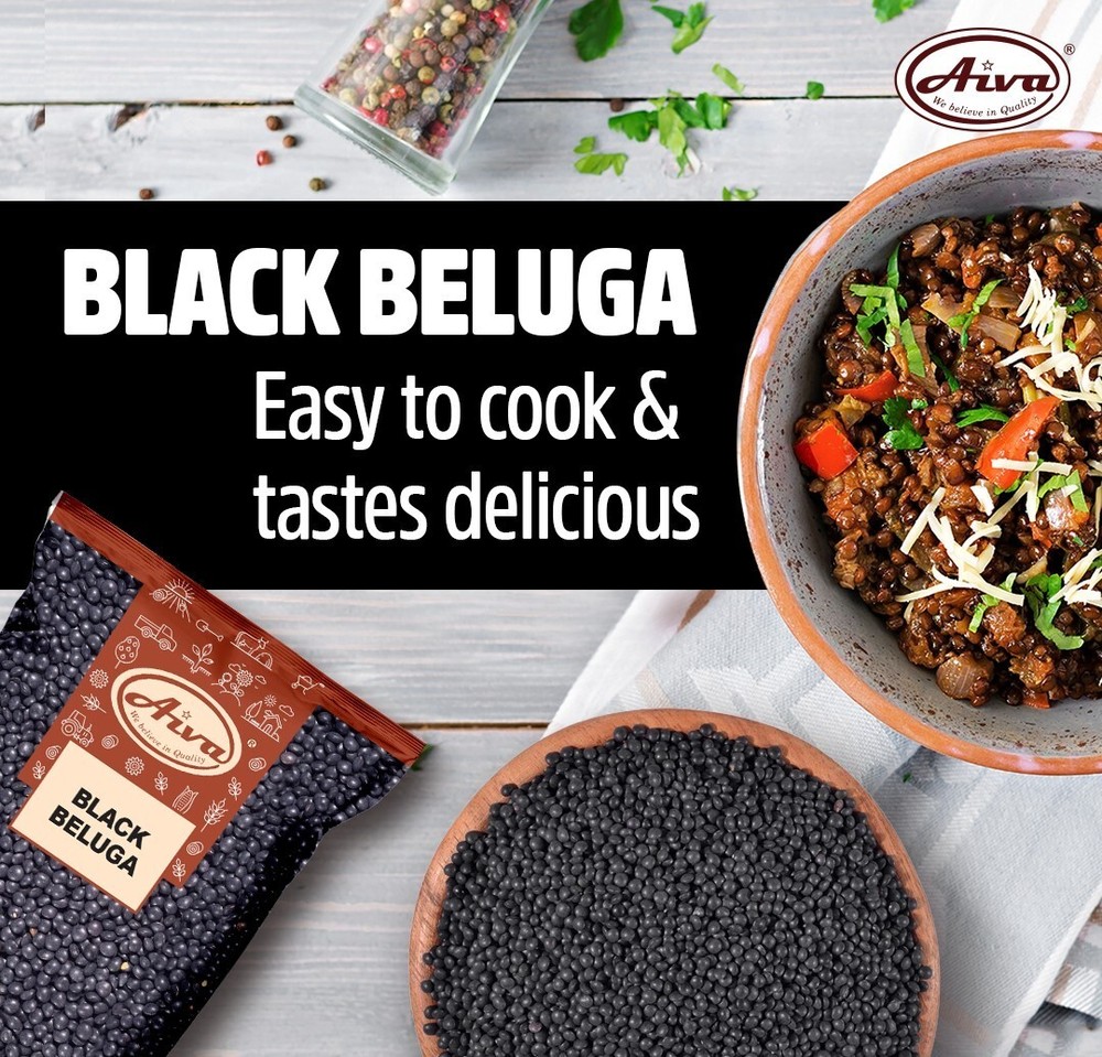 Aiva Black Beluga Beans 4 LB
