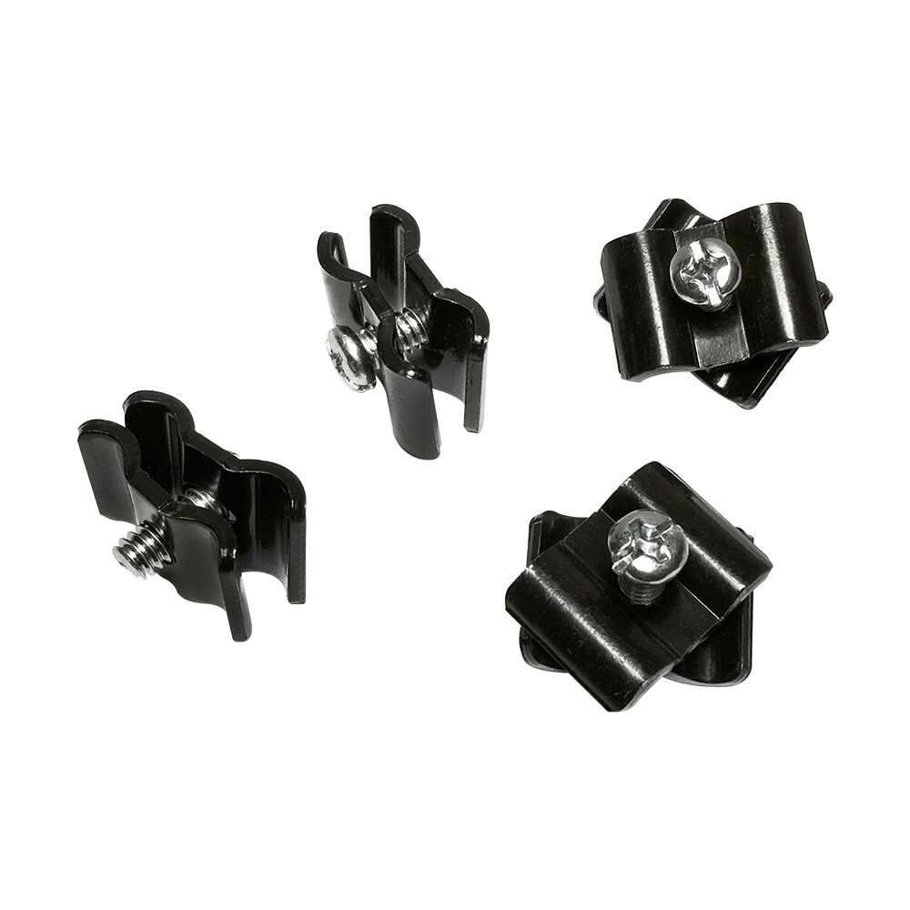 100 Pc Gloss Black Wire Grid Connector Clamp Joiner Panel Storage Clipping Snap