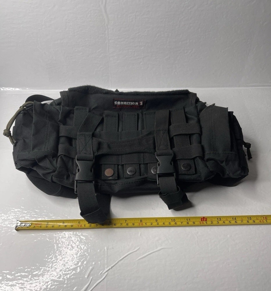 Condition 1 Black Tactical Deployment Bag W/ Carrying Strap