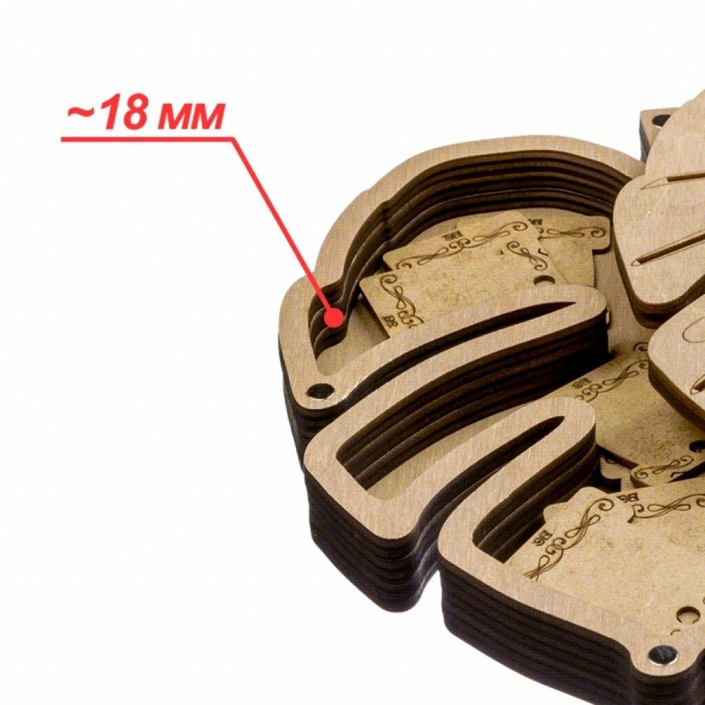 Plywood Needlework Box + 21 spools Needlework Organizer Thread/Floss organizer