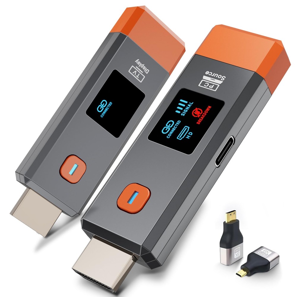 Wireless HDMI Transmitter and Receiver 328ft/100m Extender 4K Decode Input 10...