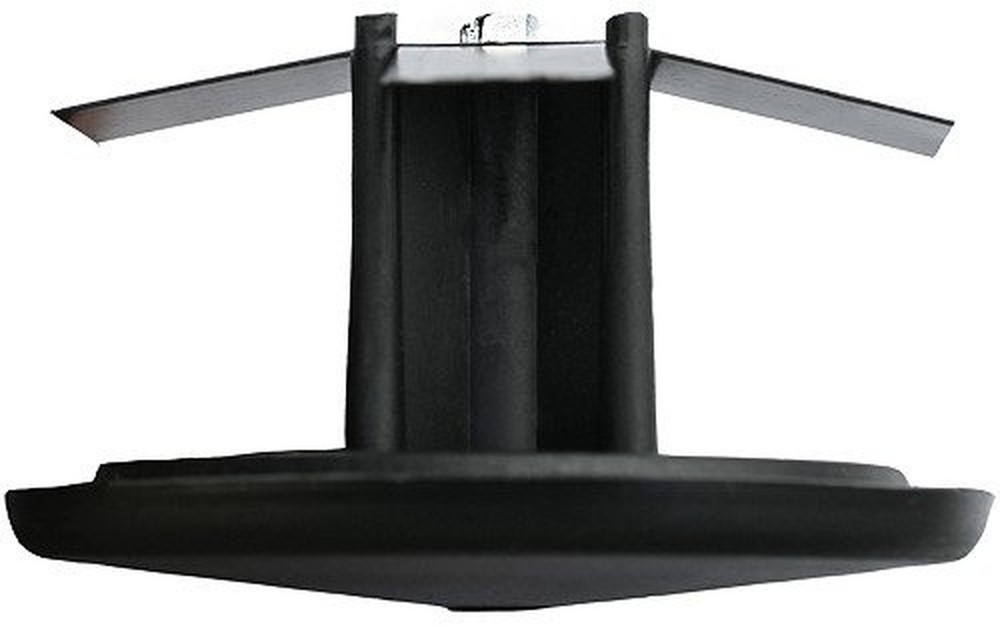 3" Round Light Pole Top Cap- Black Plastic