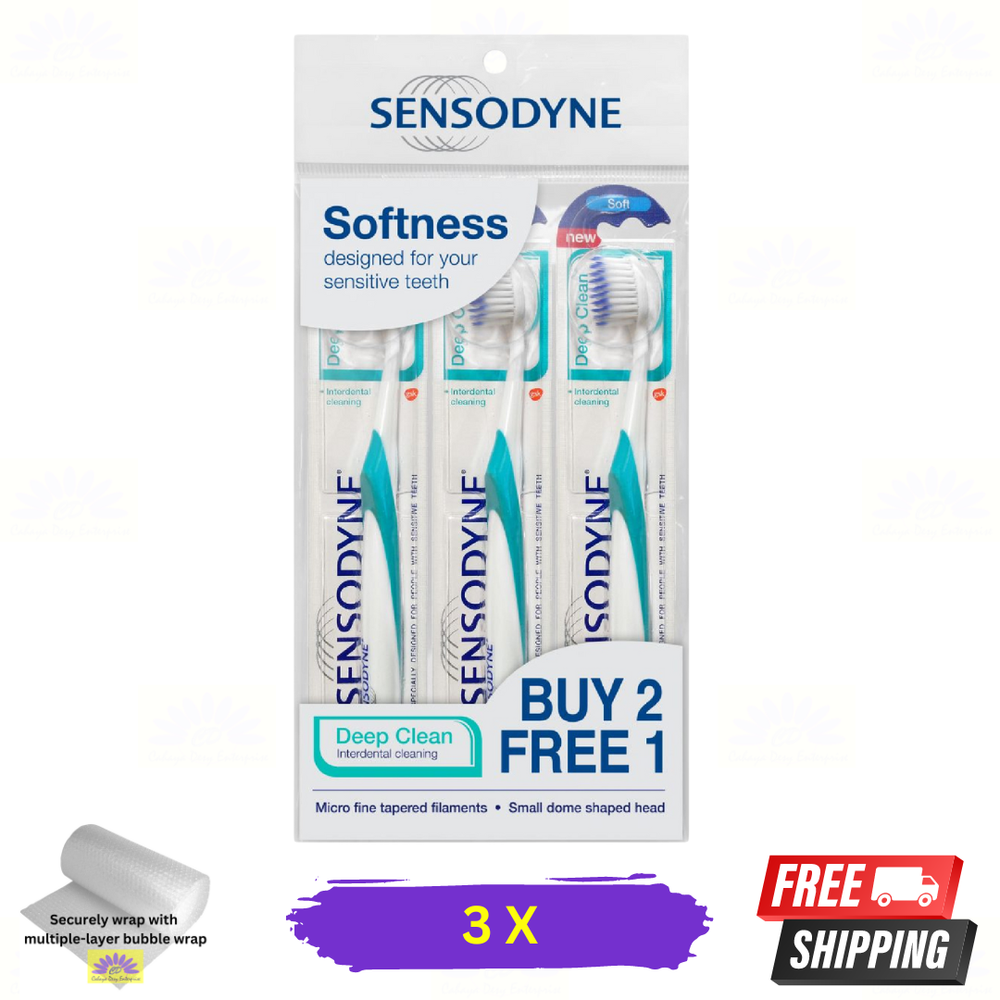 3 X Sensodyne Deep Clean Precision Toothbrush SOFT For Sensitive Teeth