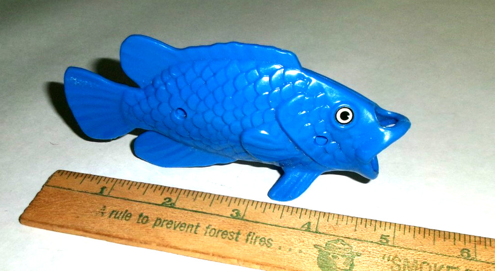 5" Blue Toy Plastic Fish