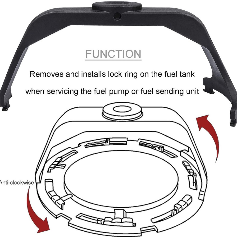 Universal Fuel Tank Lock Ring Tool + Adjustable Fuel Pump Module Spanner Wrench