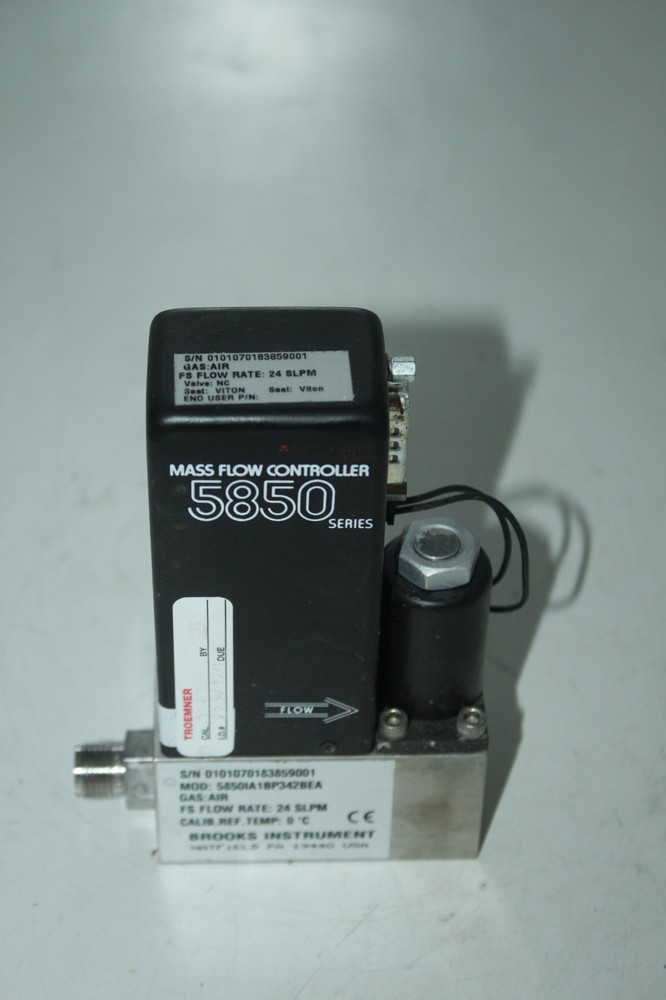 BROOKS INSTRUMENT 5850IA1BP342BEA MASS FLOW CONTROLLER 24 SLPM