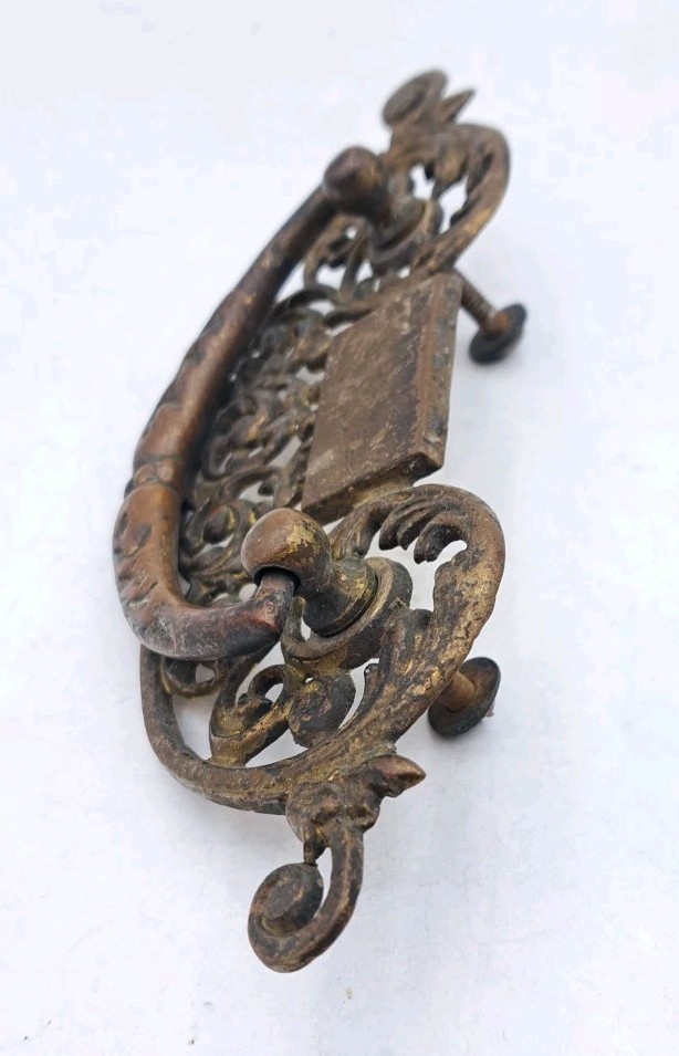Antique Drop Bail Pull Drawer Cabinet Cupboard Handle Ornate Eastlake Hardware