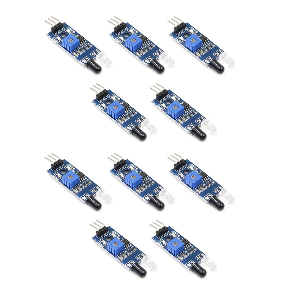 10PCS/Set Smart Car Robot IR Infrared Obstacle Avoidance Sensor Module