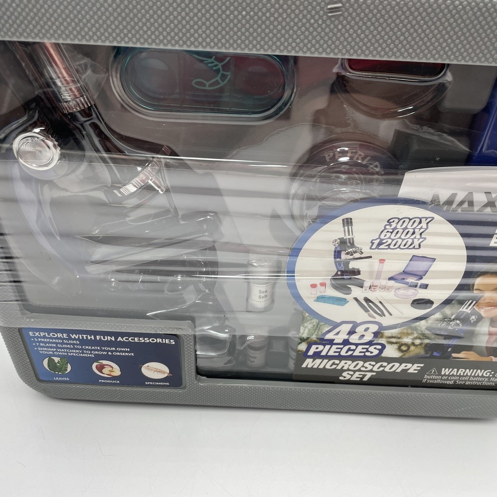 Max Explore 48 Piece Microscope Set BRAND NEW!! Sealed In Original Packaging