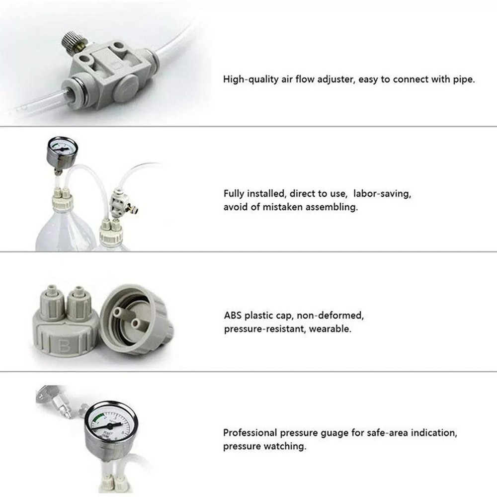 For Aquarium DIY Accessories Live Plants CO2 Generator System Kit with Diffuser