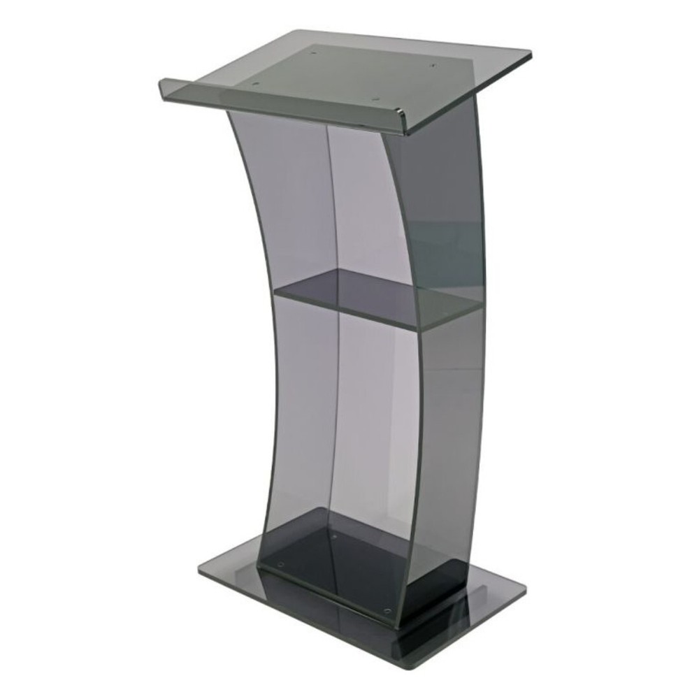 Kingdom KLPRTG Eclipse Acrylic Lectern - Sleek & Functional (Smoke Gray)