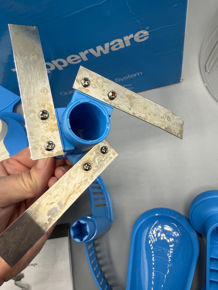 TUPPERWARE Quick Chef Pro System Blue Manual FOOD PROCESSOR Chopper