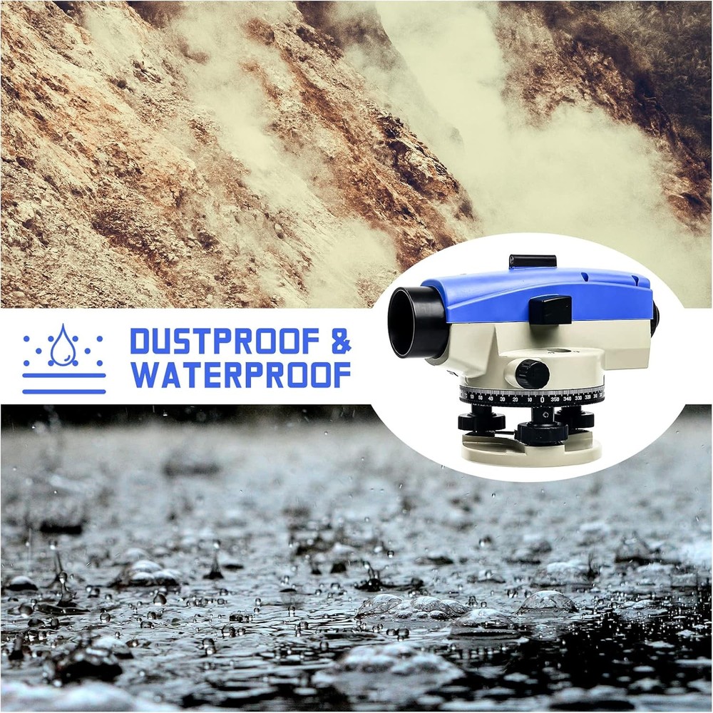 32X Automatic Optical Level High Precision Level Gauge Measure Meter IP54