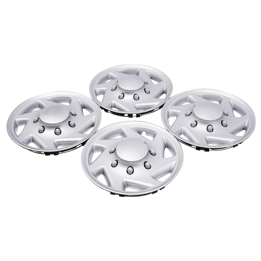 4Pcs Hub Cap Silver Van Full Wheel Cover For 99-18 Ford Econoline E250 E350 E450