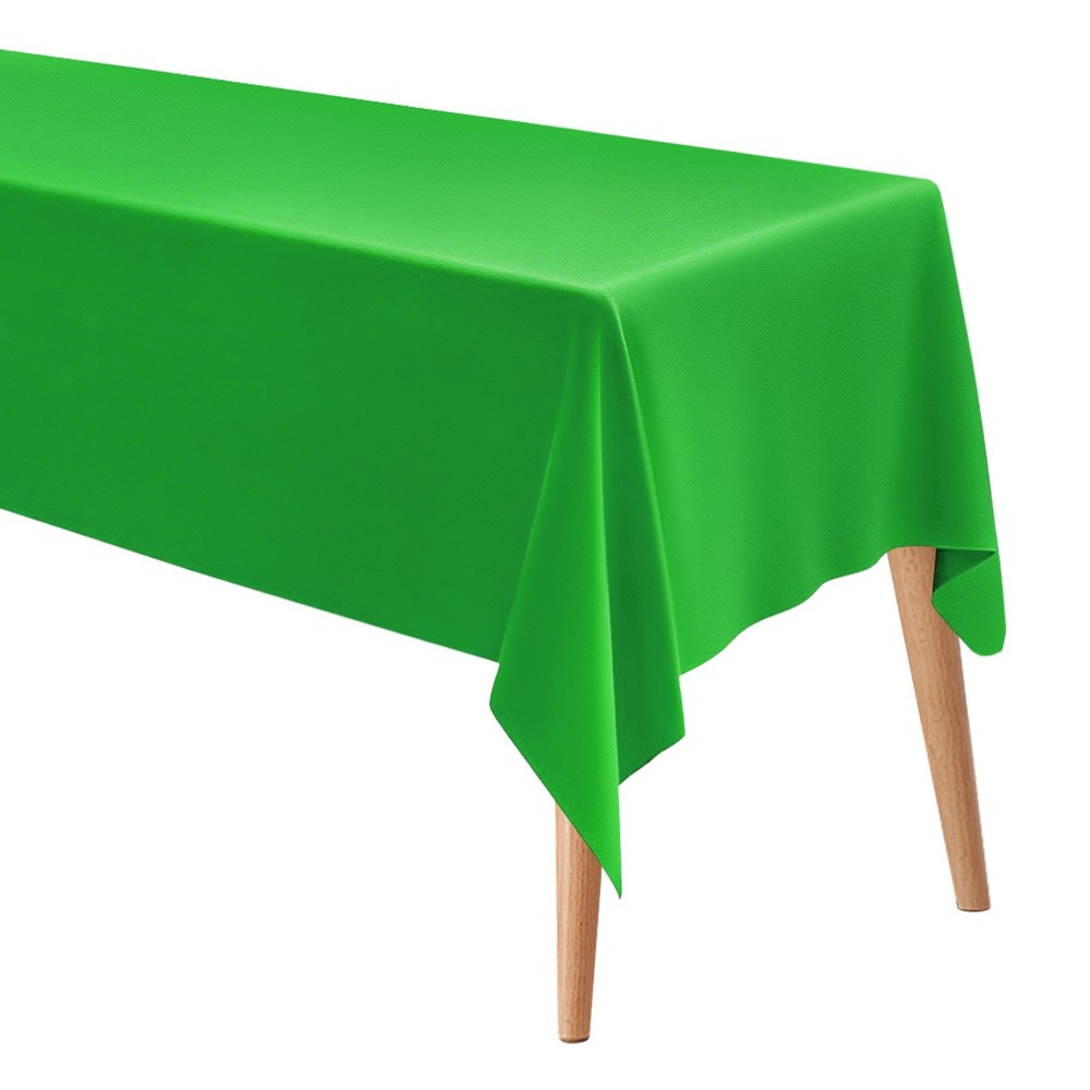 150x300cm Rectangle Tablecloth, Thickened Polyester Table Cloth Emerald Green