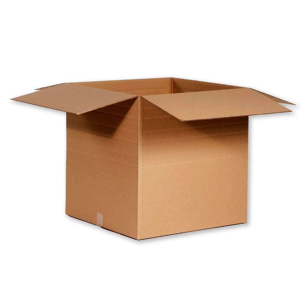 12 1/2 x 12 1/2 x 6" Multi-Depth Corrugated Boxes, Brown 25/Bundle ECT-32