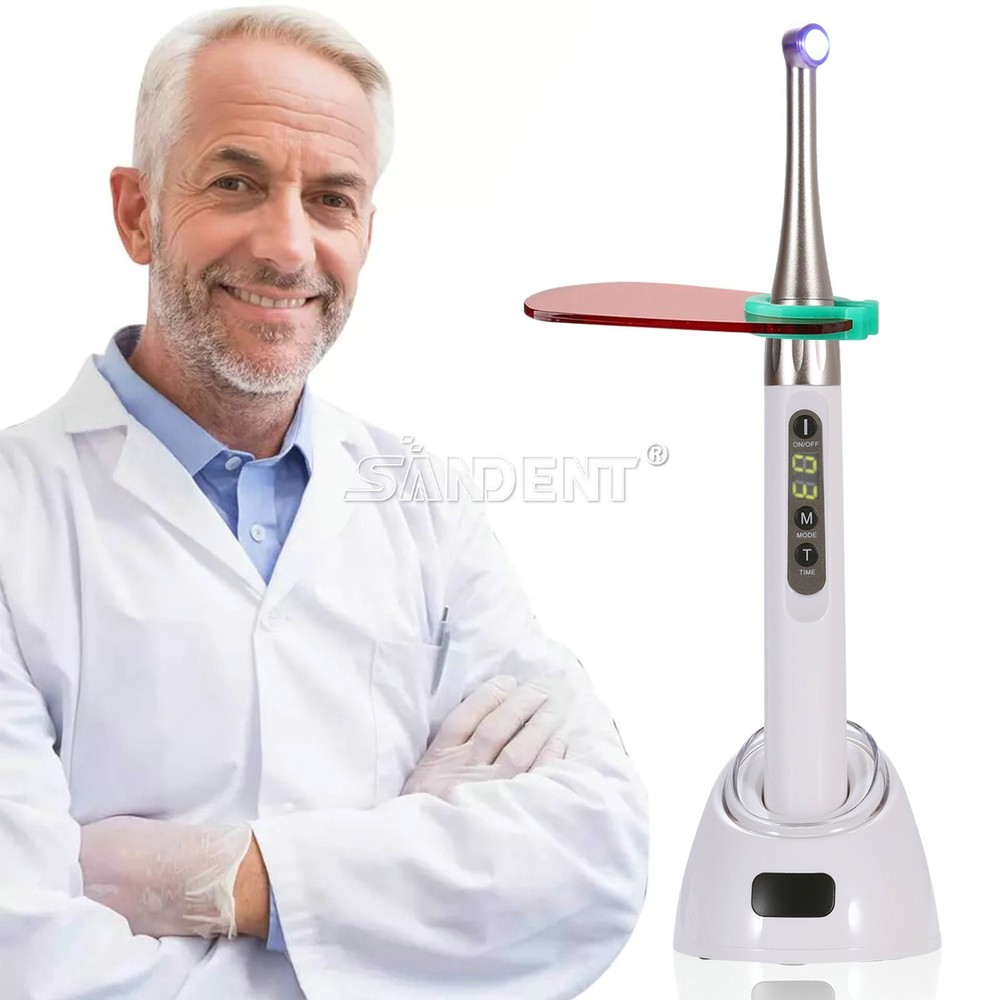 Dental LED Curing Light Lamp Wireless 1 Second Curing 2500mw/c㎡