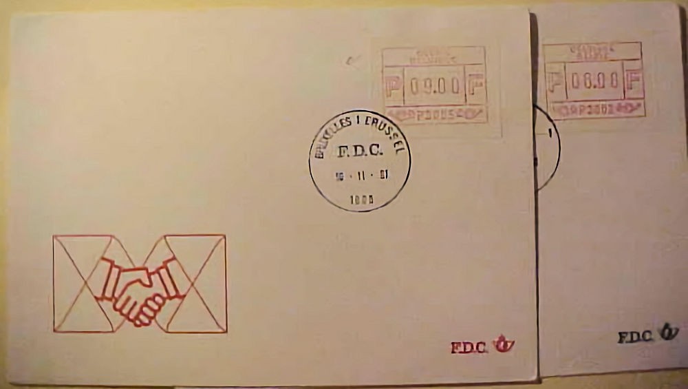 BELGUIM PF FDC 16-11-81 2 DIFF