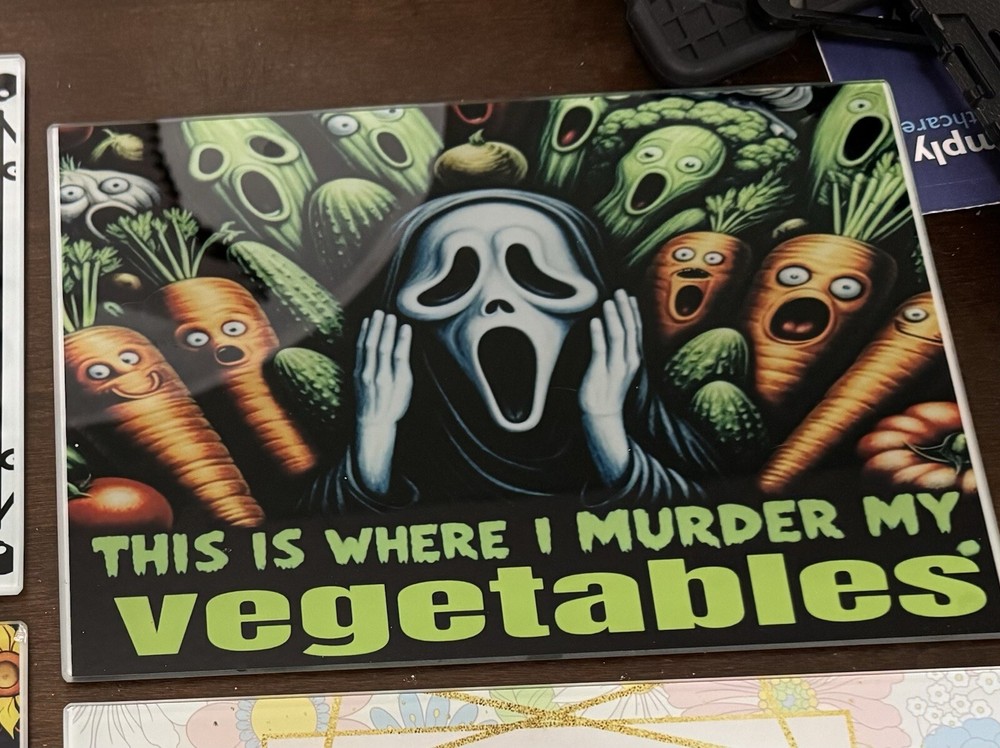 Glass Cutting Board (scream Ghost Face)