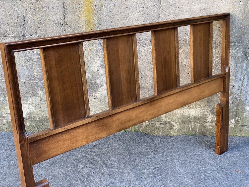 Mid Century Danish Modern Full Queen Walnut Headboard