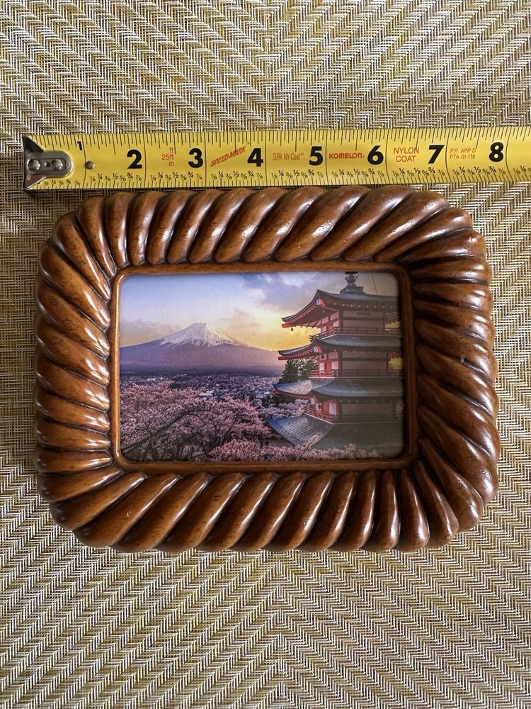 Carved Wood Small Picture Frame