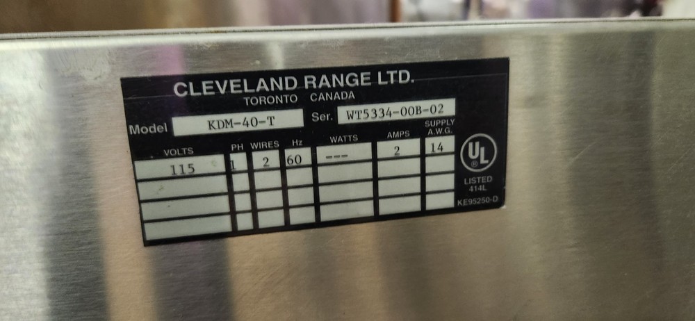 Cleveland Tilt Kettle 40gal